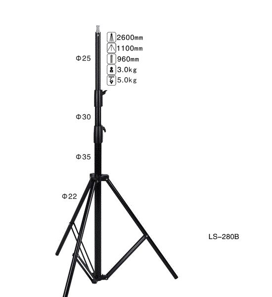 Chân đèn NiceFoto LS280B khóa đồng