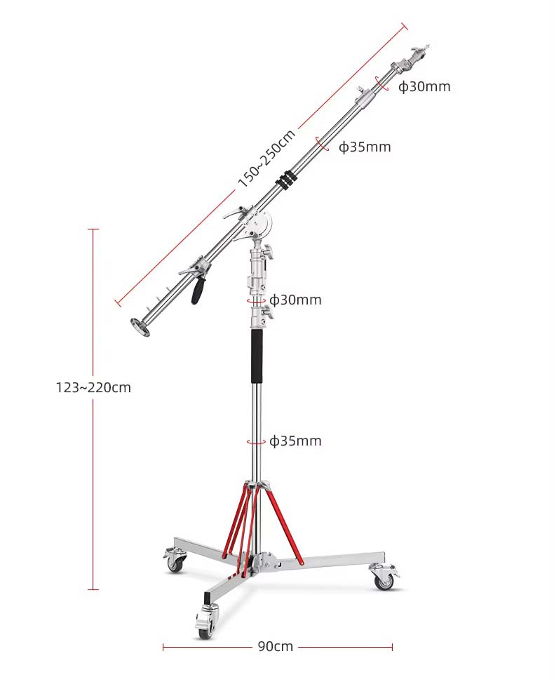 Chân đèn boom điều chỉnh 360 độ BM250