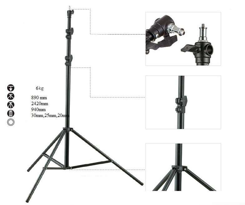 Chân đèn quay phim,chụp ảnh MZ2400