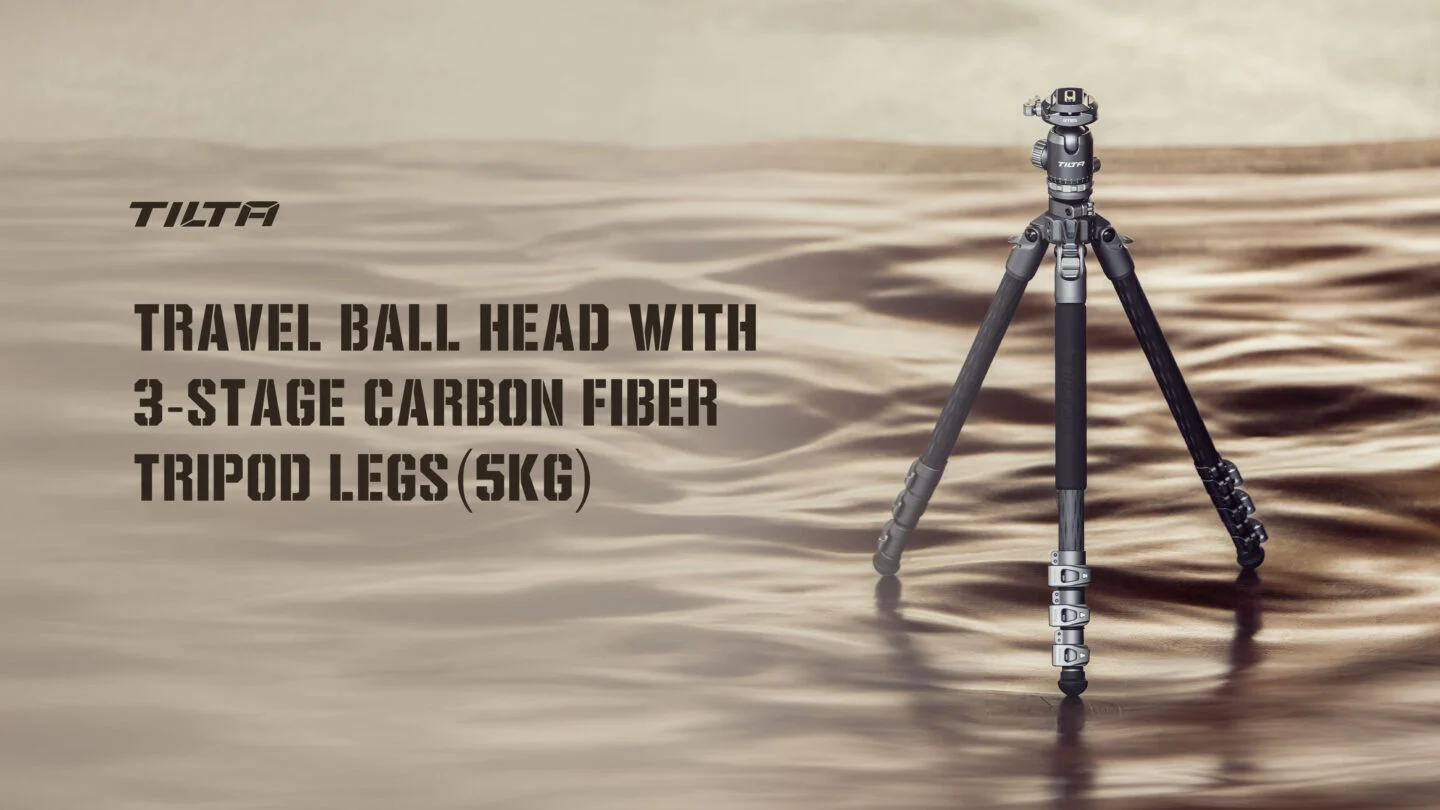 Chân máy Tilta BT05 Travel Ball Head with 3-Stage Carbon Fiber Tripod Legs (5KG) (Chính hãng )