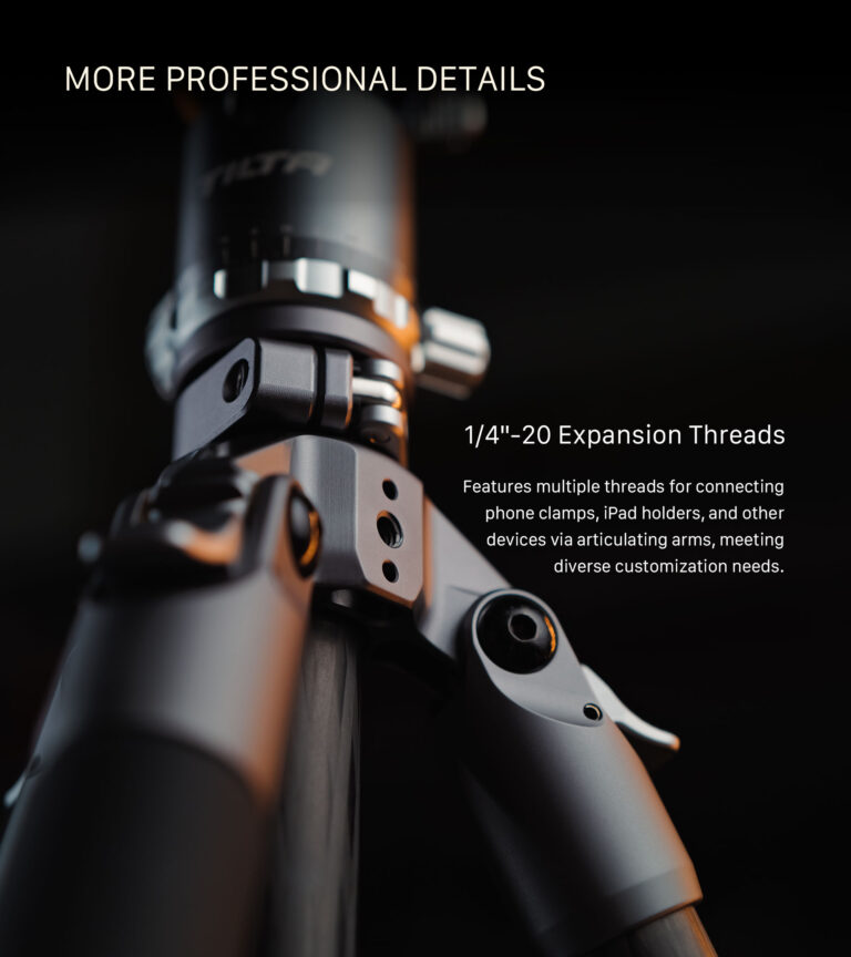 Chân máy Tilta BT05 Travel Ball Head with 3-Stage Carbon Fiber Tripod Legs (5KG) (Chính hãng )