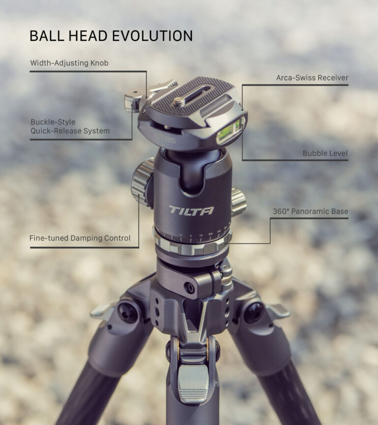Chân máy Tilta BT05 Travel Ball Head with 3-Stage Carbon Fiber Tripod Legs (5KG) (Chính hãng )