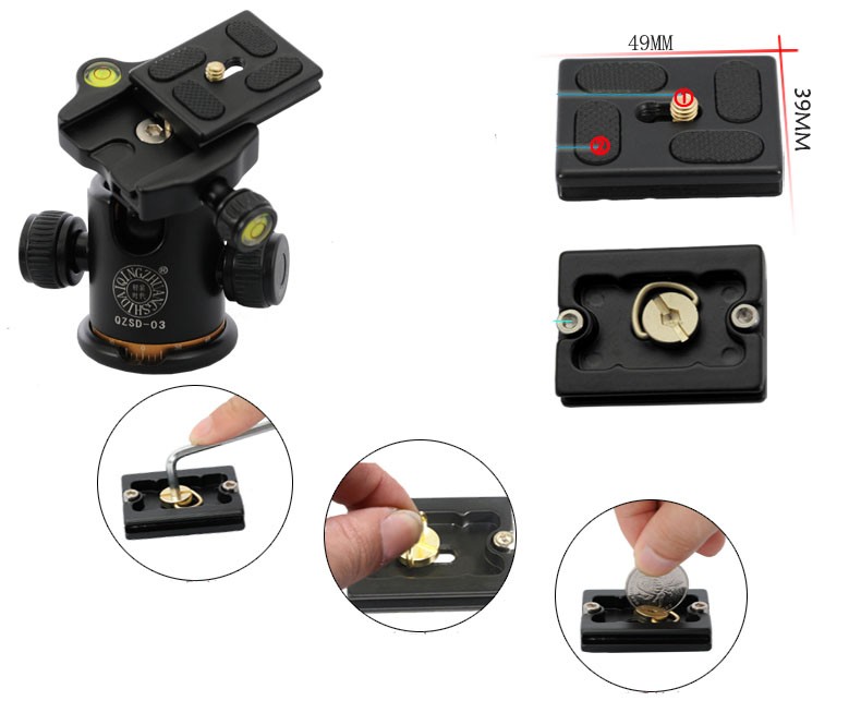 Chân máy ảnh chuyên nghiệp Tripod Beike QZSD – Q360