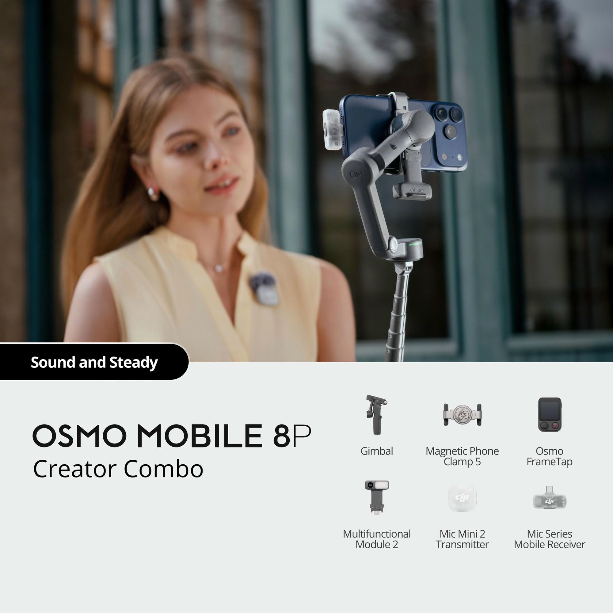 DJI Osmo Mobile 8P Creator Combo - bảo hành chính hãng