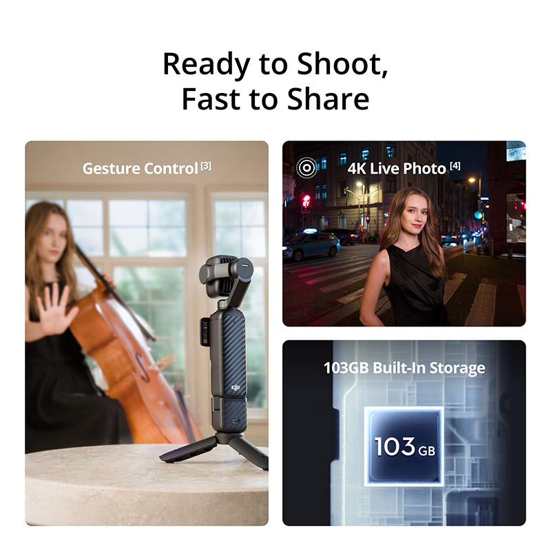 DJI Osmo Pocket 4P (Standard Combo)