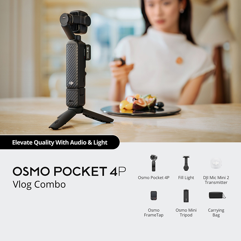 DJI Osmo Pocket 4P (Vlog Combo)