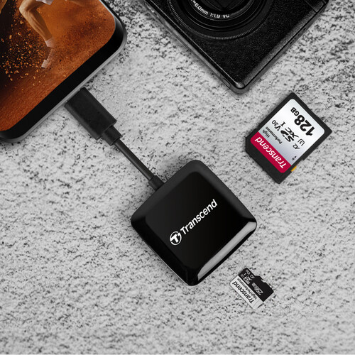 Đầu đọc thẻ nhớ Transcend USB Type-C OTG TS-RDC3