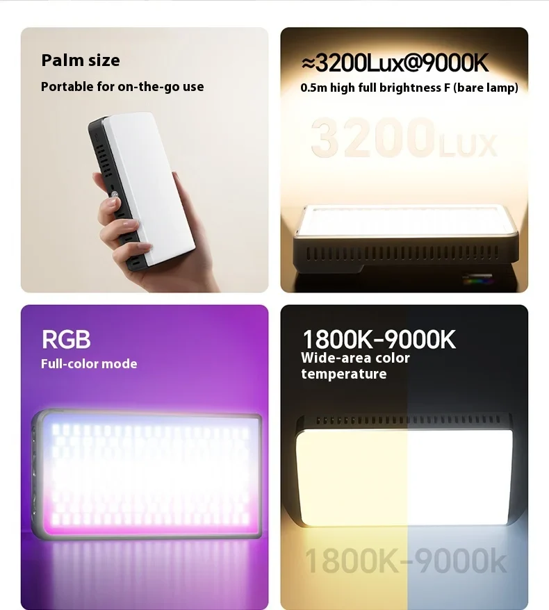 Đèn LED Ulanzi K20RGB 20W Cầm Tay Nhiều Màu CRI 96