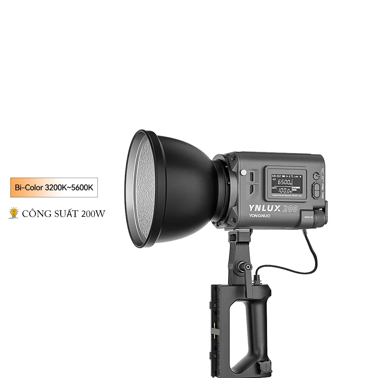 Đèn LED YONGNUO LUX 200 3200 - 5600K 200W, Combo - Chính hãng