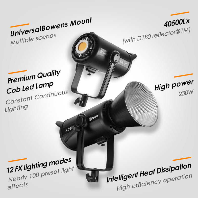 Đèn Led Tolifo X-220B Pro 2700K-6500K