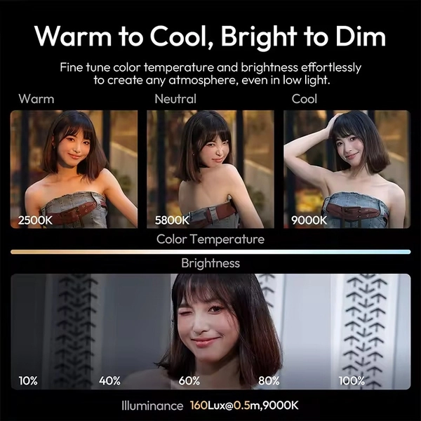 Đèn MagLock Ulanzi ML05 Black nhỏ gọn dành cho điện cao cấp chính hãng