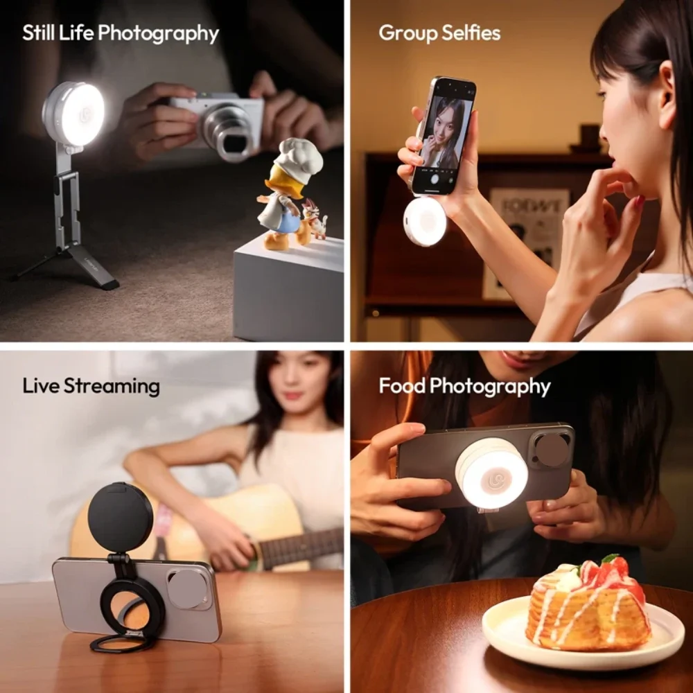 Đèn Selfie Magnetic Ulanzi LM23 Hỗ Trợ Chụp Hình, Quay Phim Chính Hãng