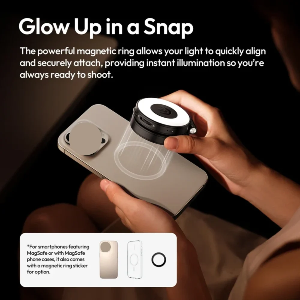 Đèn Selfie Magnetic Ulanzi LM23 Hỗ Trợ Chụp Hình, Quay Phim Chính Hãng
