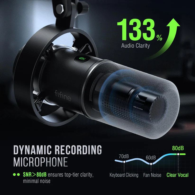 FIFINE AmpliTank K688 USB/XLR Dynamic Microphone