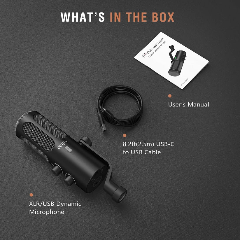 FIFINE AmpliTank Tank3 USB/XLR Dynamic Microphone