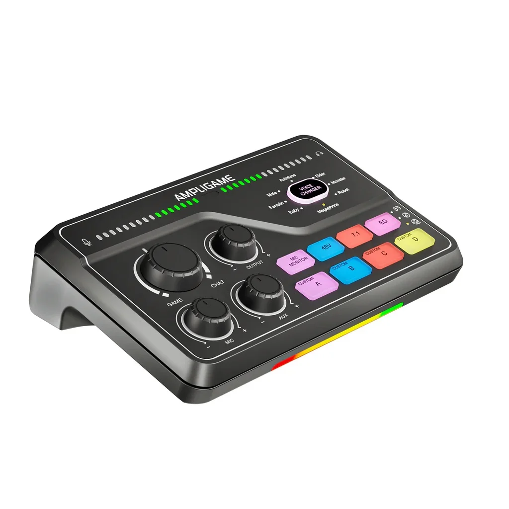 FIFINE SC8 AmpliGame Bộ Trộn Âm Thanh Chơi Game Cổng USB