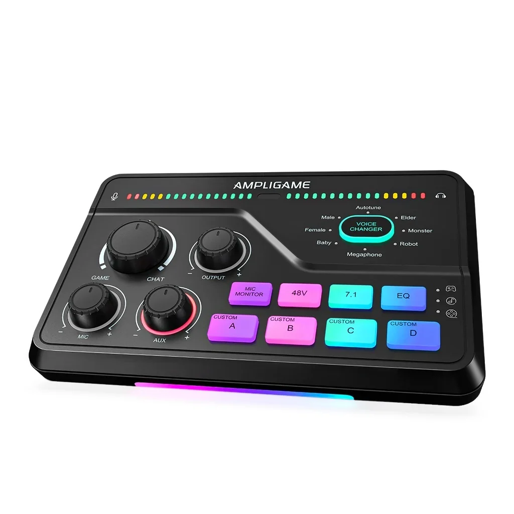 FIFINE SC8 AmpliGame Bộ Trộn Âm Thanh Chơi Game Cổng USB