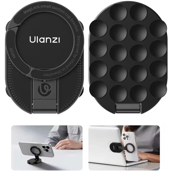 Giá đỡ điện thoại từ tính Ulanzi MA39 MagLock có đế hút chân không cho điện thoại thông minh chính hãng