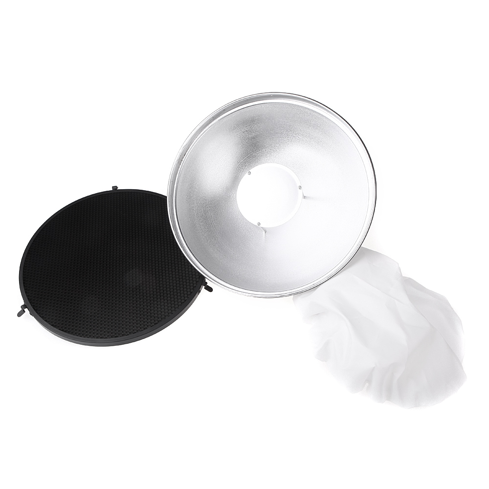 Godox Beauty Dish AD-S3 with Grid AD-S4 for WITSTRO Speedlite Flash AD180 AD360
