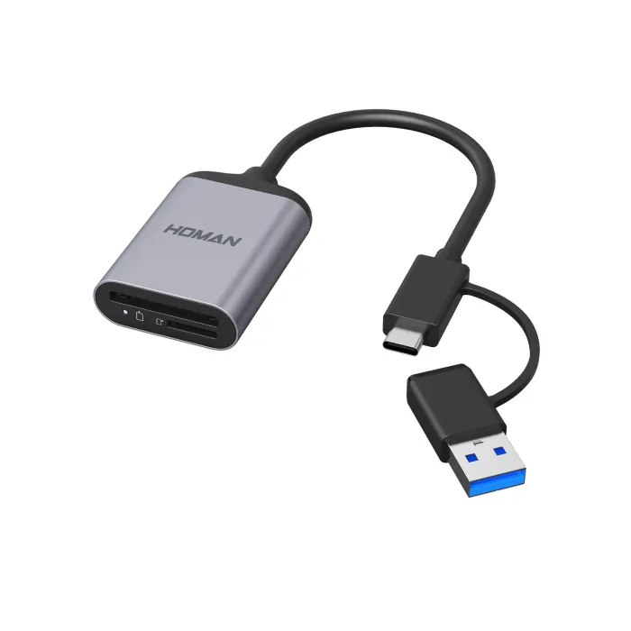 HOMAN UHS-II SD Reader (SD, MicroSD, TF)