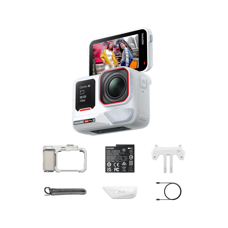 Insta360 Ace Pro 2 Single Battery Xplorer Bundle (White+Silver)