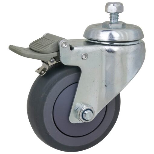 KUPO Dia. 100mm (4″) Caster W/ M10 Attachment (32mm length) (Set of 3) – KC-100L