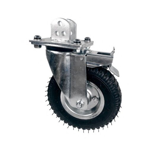 KUPO Dia. 215mm (8″) Pneumatic Wheel W/Adapter Plate (Set of 3) – KC-215A