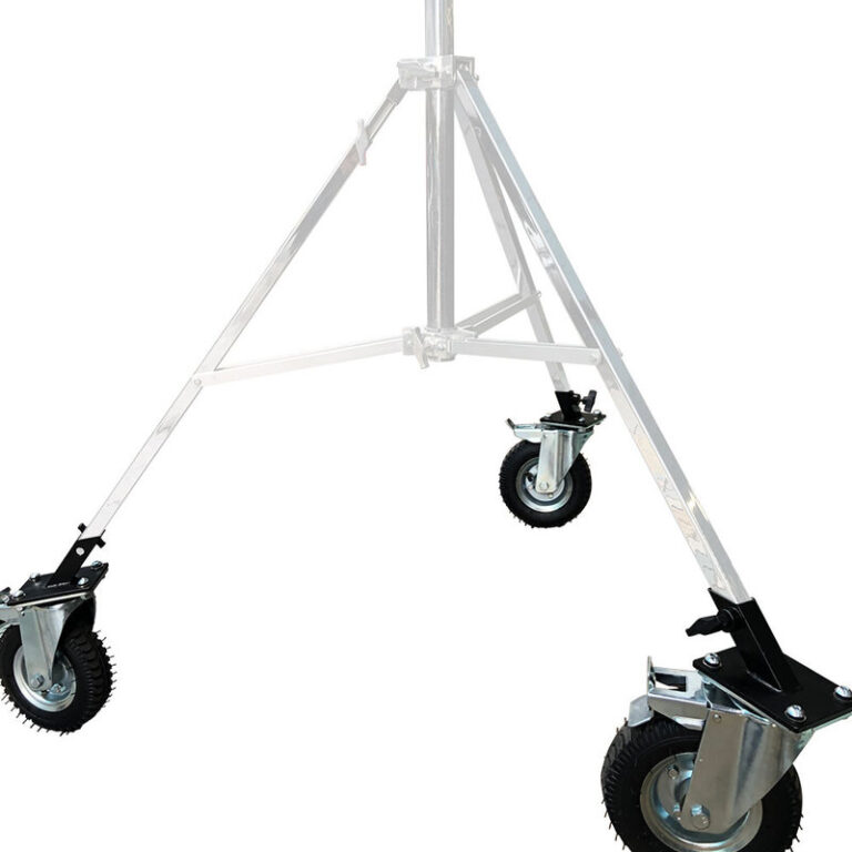 KUPO Dia. 215mm (8″) Pneumatic Wheel W/Square Speed Adapter (Set of 3) – KC-215S