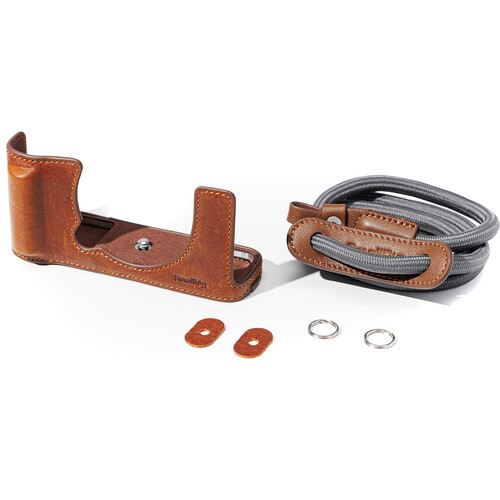 Khung SmallRig Leather Half Case Kit cho máy ảnh FUJIFILM X-E5 (màu nâu) - 5449