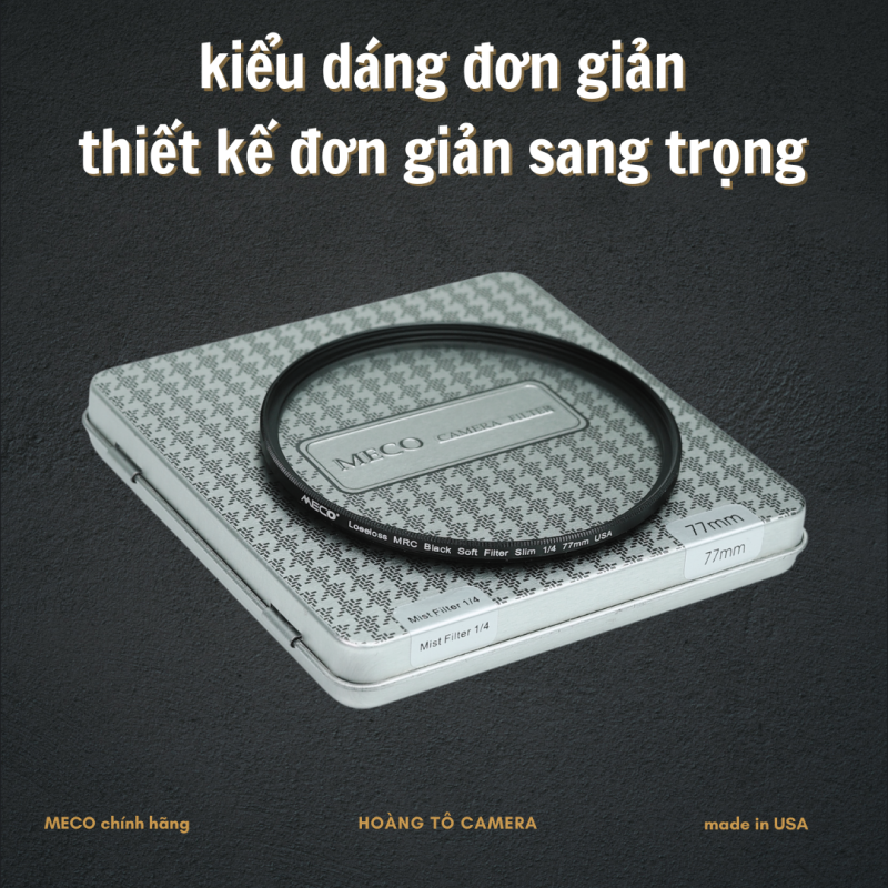 Kính lọc (Filter) Meco Black Mist ¼ Cao cấp – Chính hãng từ Mỹ