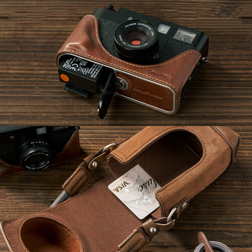 Leather Case Kit cho máy ảnh FUJIFILM X half - (màu nâu) 5218