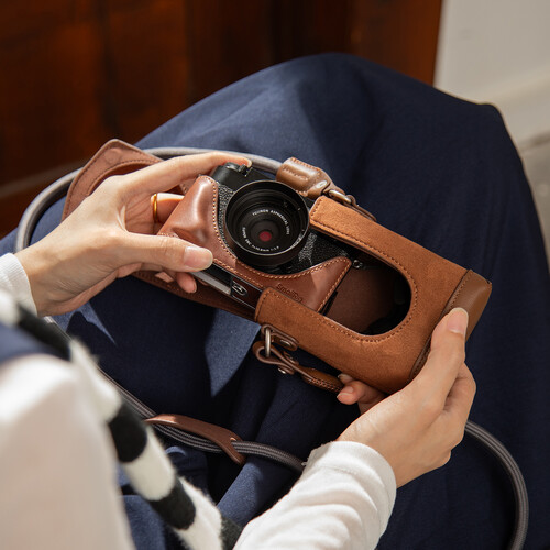 Leather Case Kit cho máy ảnh FUJIFILM X half - (màu nâu) 5218