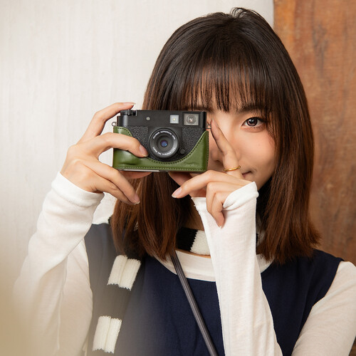 Leather Case Kit cho máy ảnh FUJIFILM X half - (màu xanh) 5220