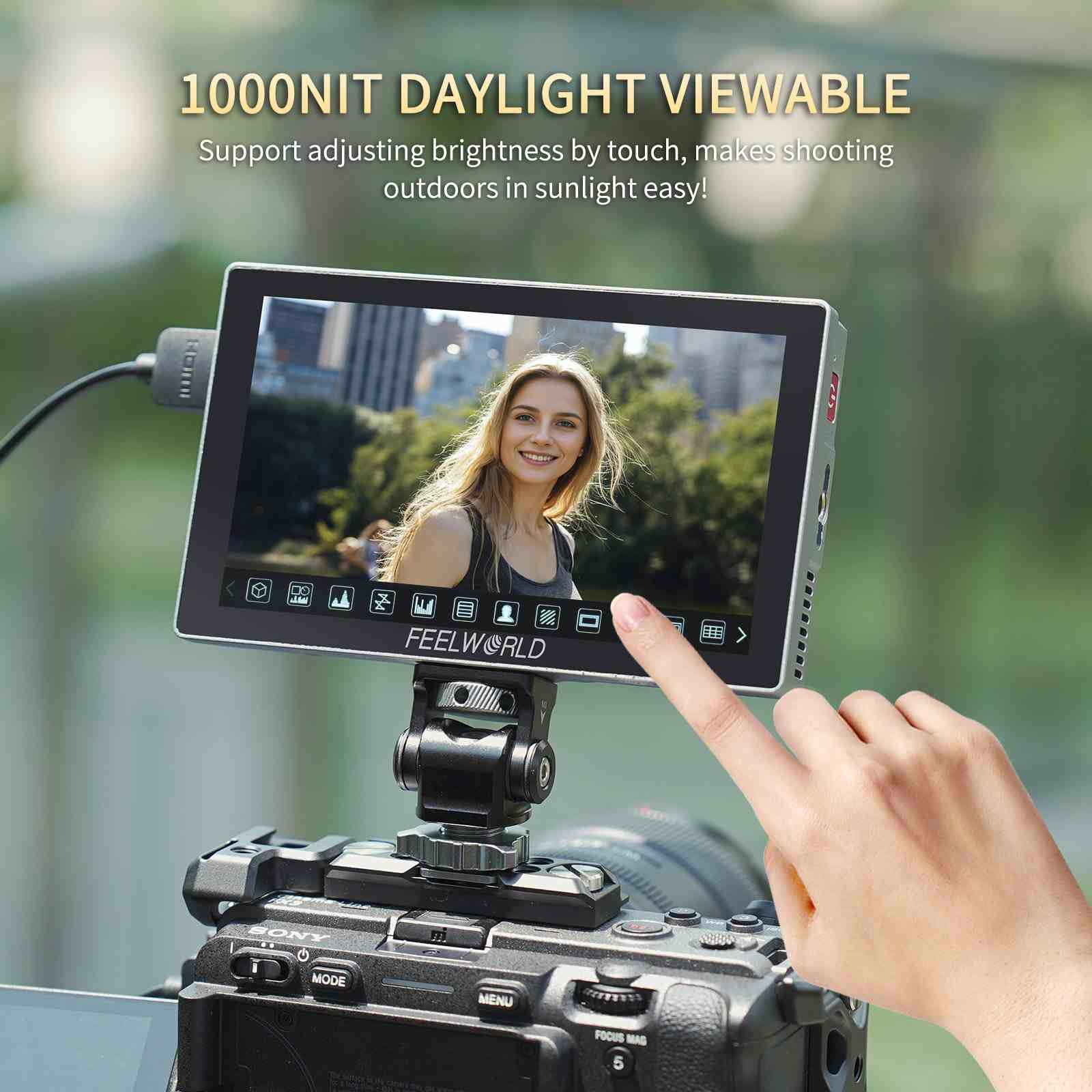 Màn hình Feelworld P6X 5,5 inch cảm ứng HDMI 4K - độ sáng 1000 nit