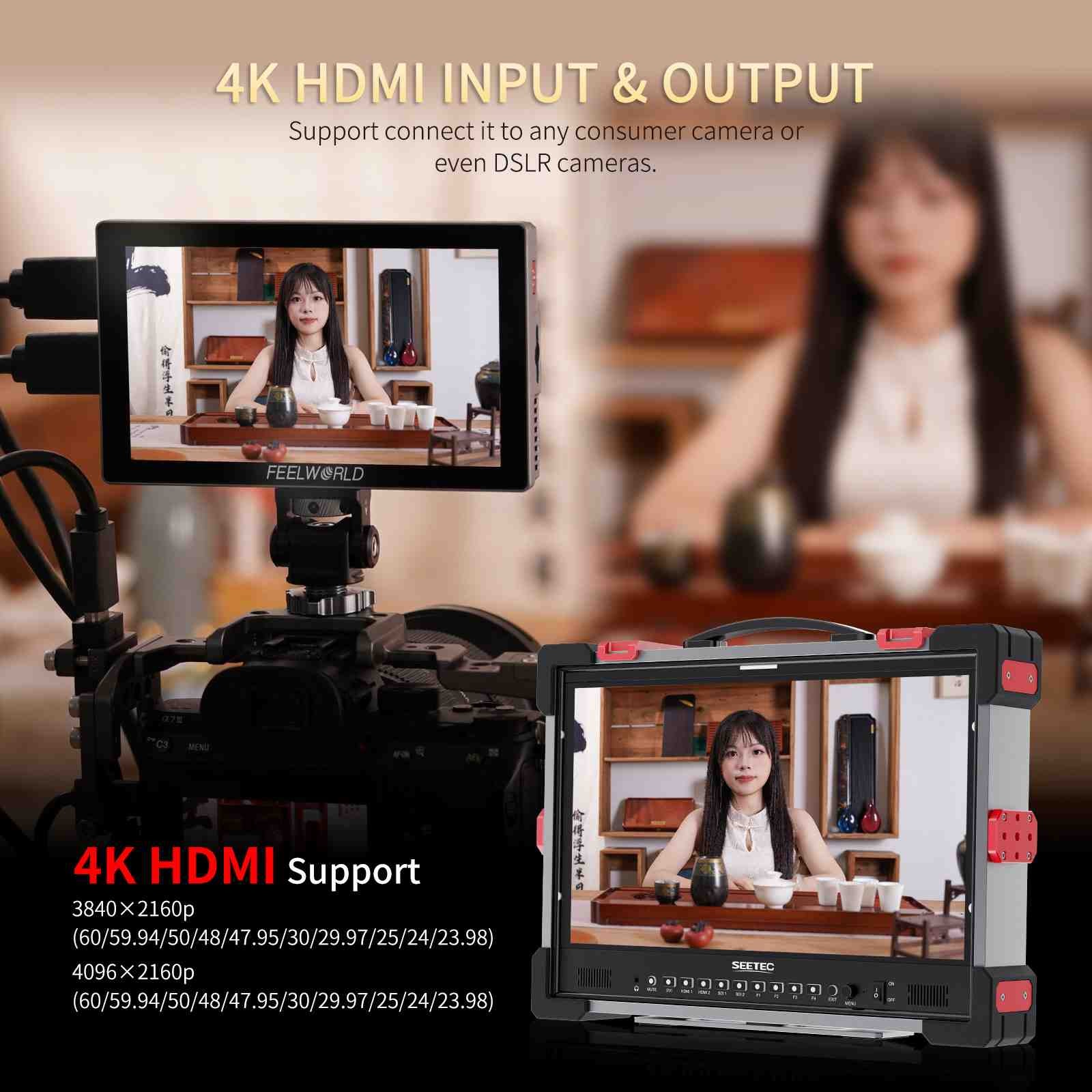 Màn hình Feelworld P6X 5,5 inch cảm ứng HDMI 4K - độ sáng 1000 nit