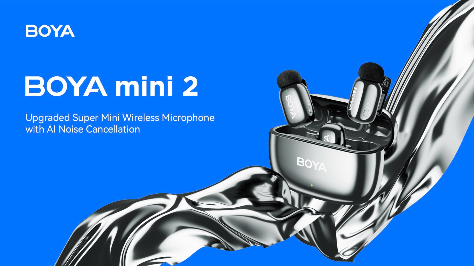 Micro Không Dây BOYA Mini 2 Chống Ồn AI Siêu Nhỏ Gọn