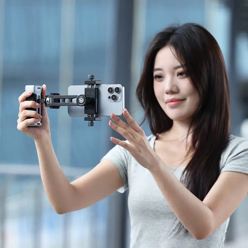 Ngàm Kẹp Điện Thoại Ulanzi MA53 Chất Liệu Hợp Kim Nhôm, Xoay 360 Độ Chính Hãng