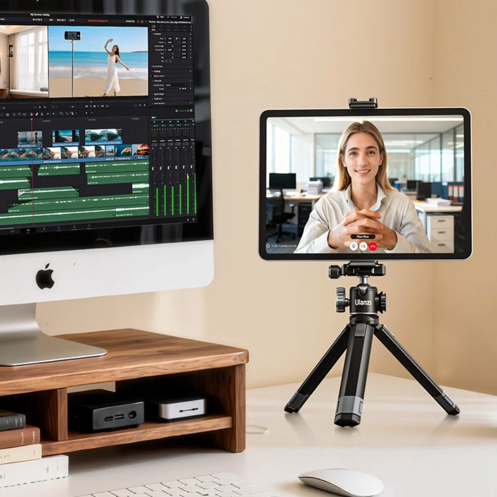 Ngàm Kẹp Máy Tính Bảng, iPad Ulanzi CA15 Chất Liệu Hợp Kim Nhôm Chính Hãng