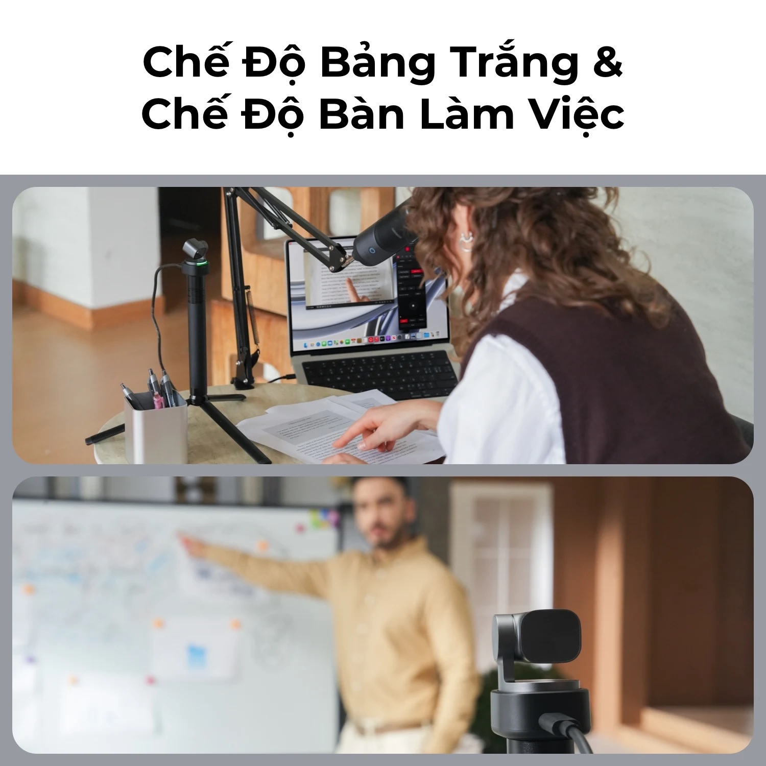 OBSBOT Tiny 3 AI-Powered PTZ 4K Webcam - bảo hành chính hãng 12 tháng