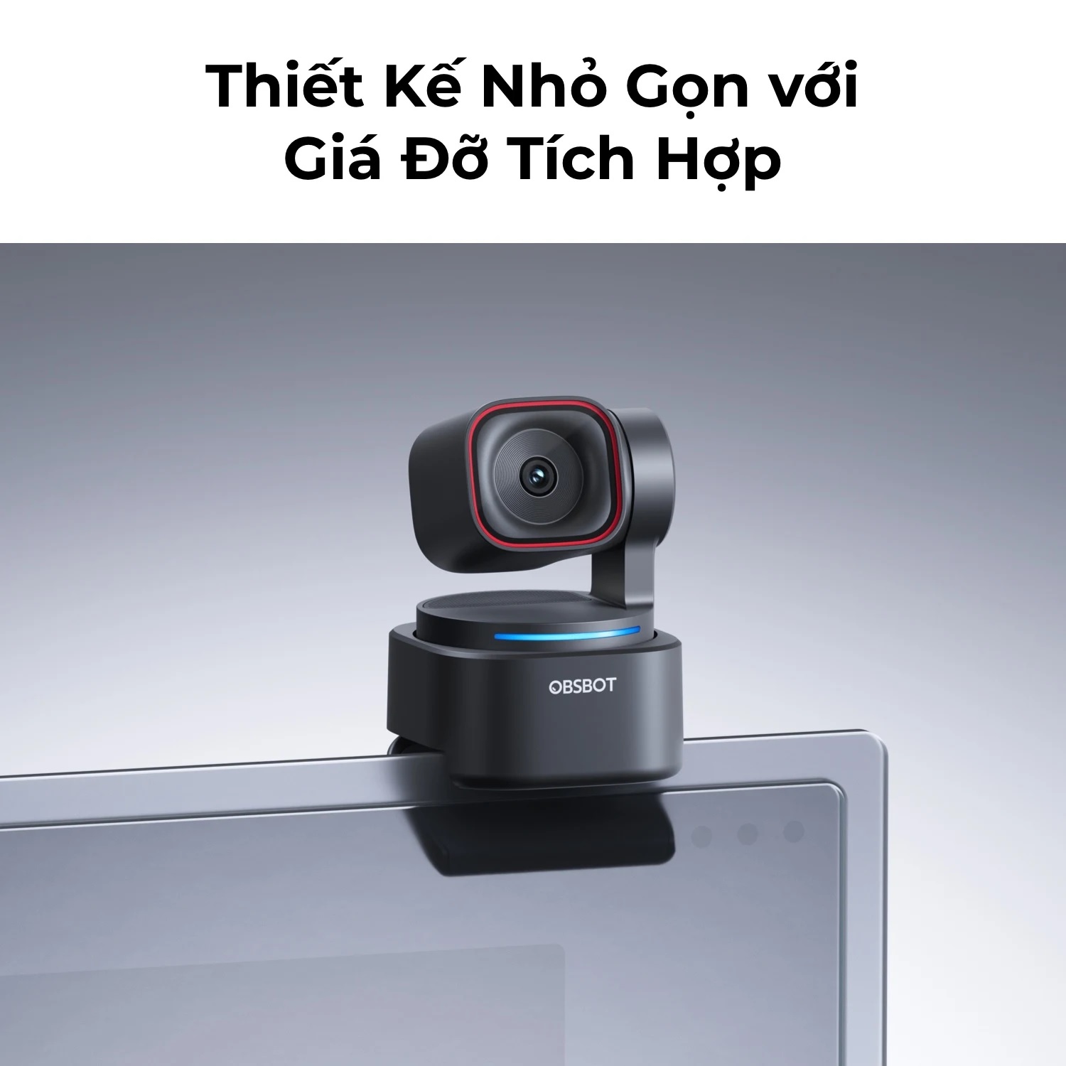 OBSBOT Tiny 3 Lite AI-Powered PTZ 4K Webcam