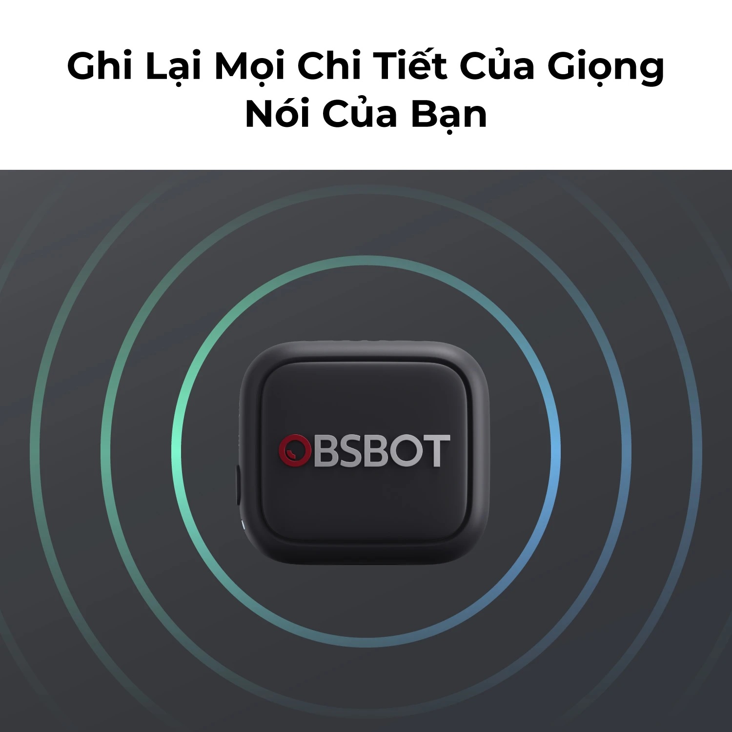OBSBOT VOX SE Wireless Live Streaming Microphone cho Tiny 3 Series