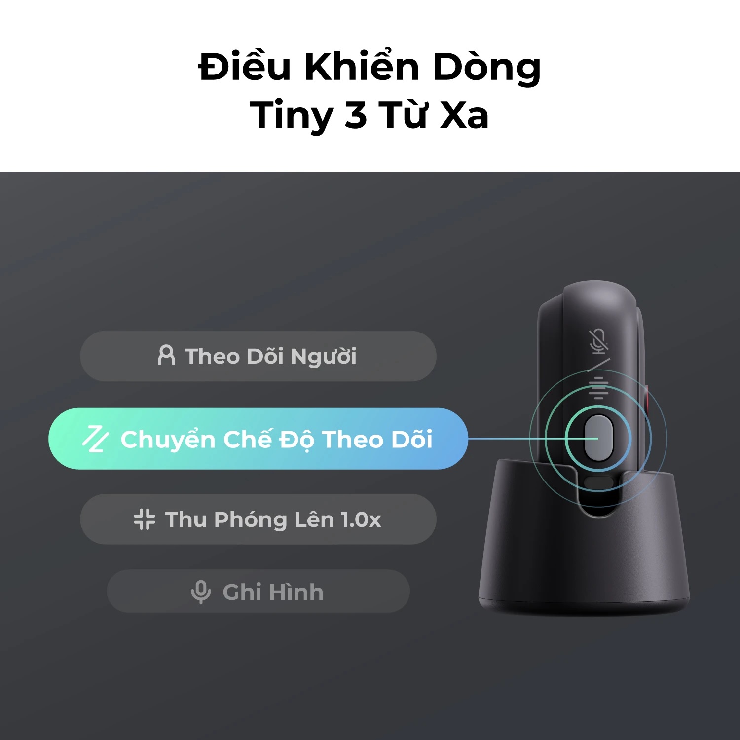OBSBOT VOX SE Wireless Live Streaming Microphone cho Tiny 3 Series
