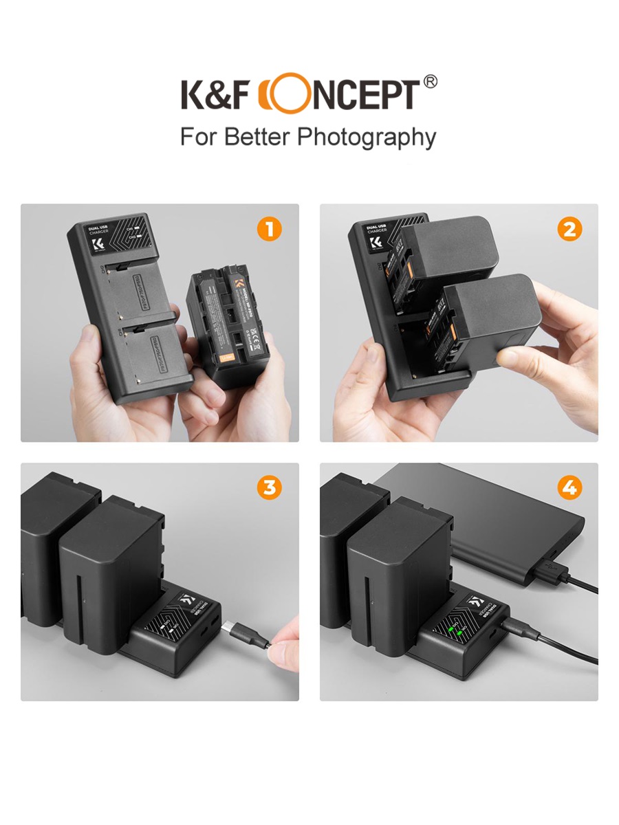 Pin K&F CONCEPT NP-F970 6600mAh 48W | KF28.0047