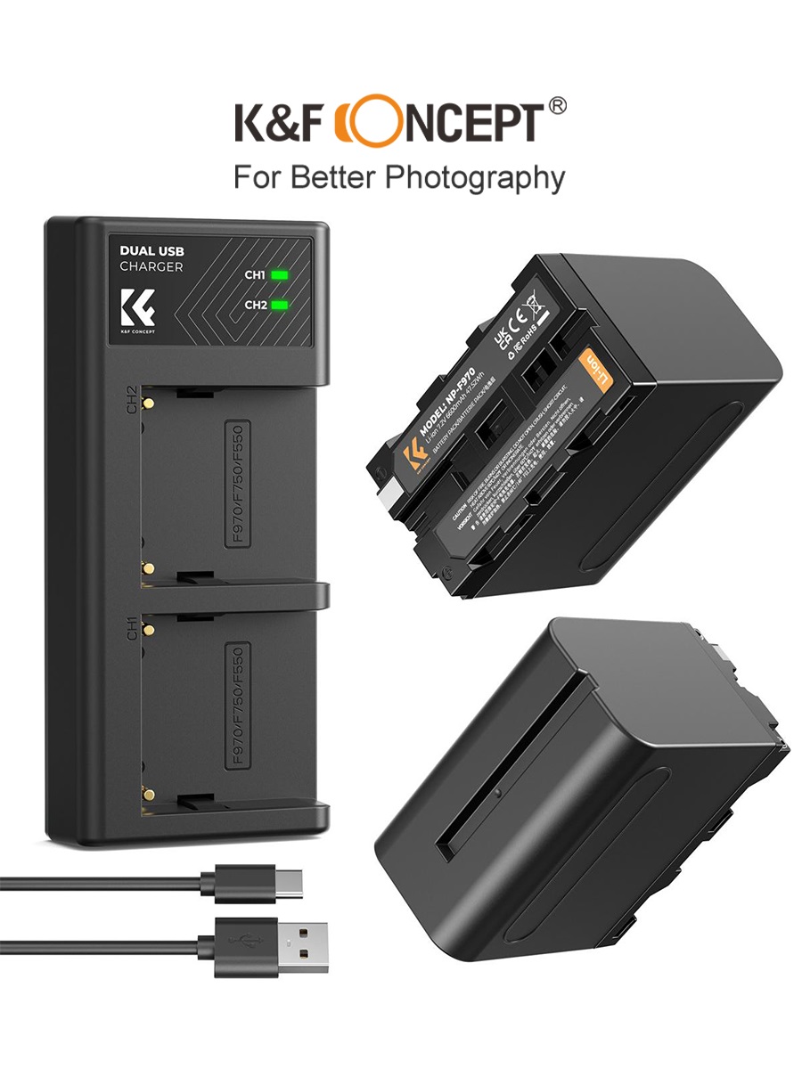 Pin K&F CONCEPT NP-F970 6600mAh 48W | KF28.0047