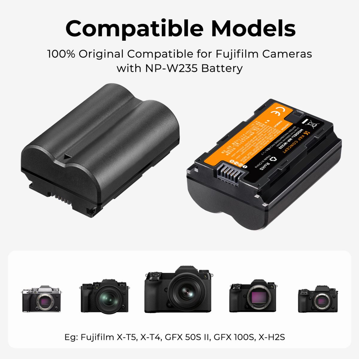 Pin K&F Concept Dành cho Fujifilm NP-W235