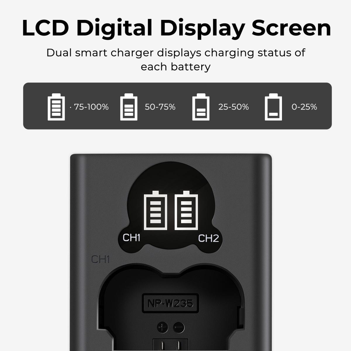 Pin K&F Concept Dành cho Fujifilm NP-W235