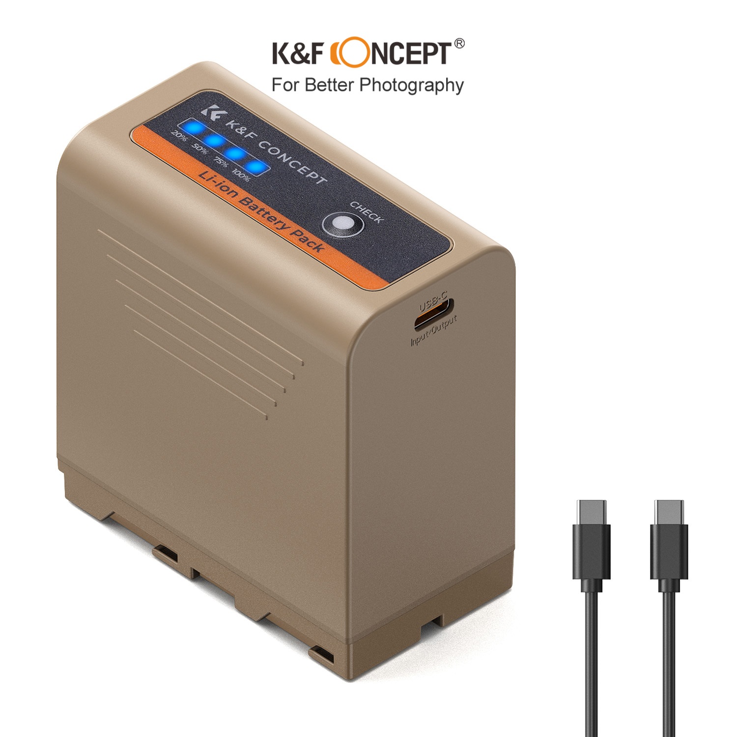 Pin K&F CONCEPT NP-F970 | 10500mAh, hỗ trợ sạc nhanh 20W