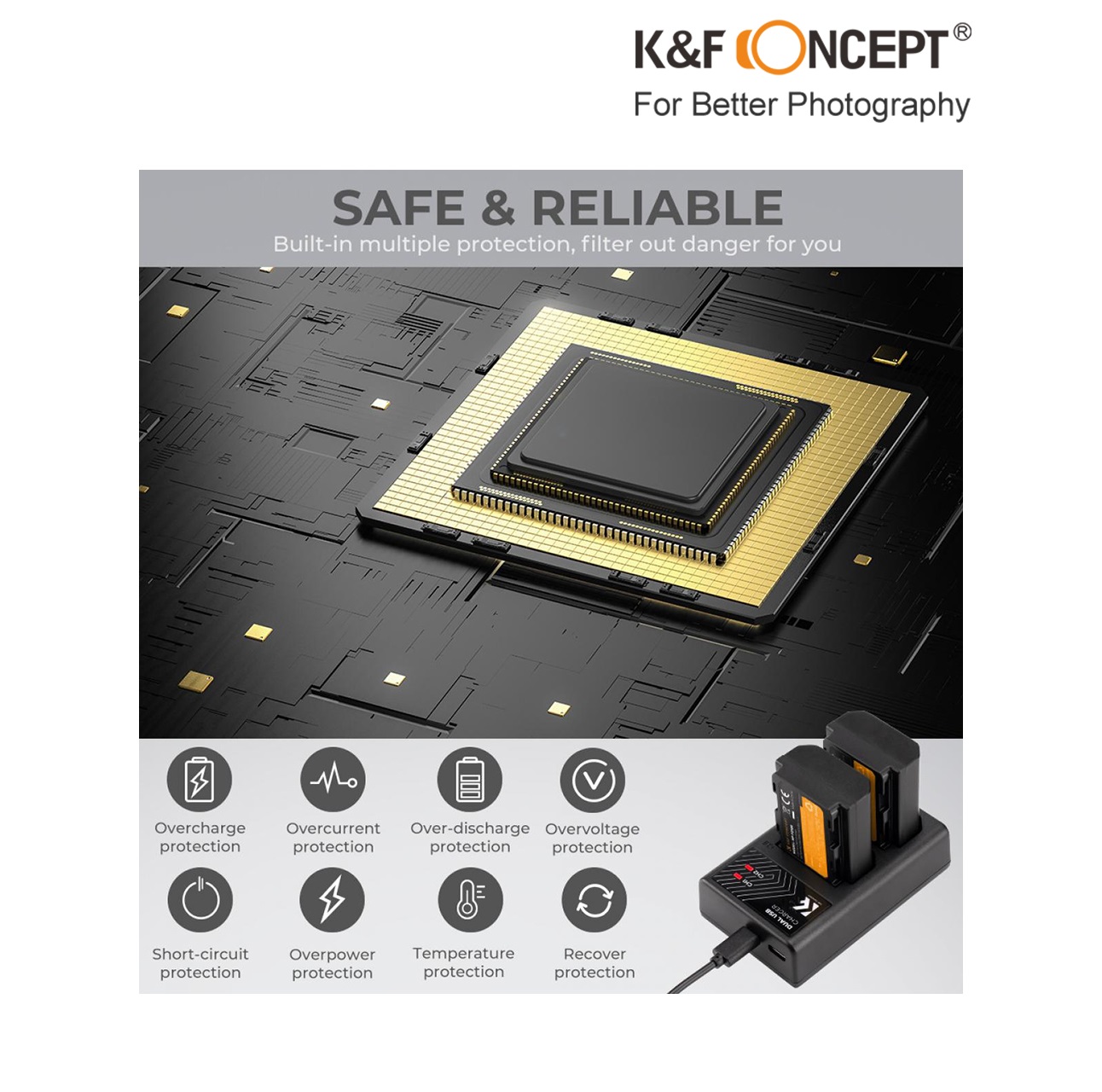 Pin KF CONCEPT NP-FZ100 dành cho máy ảnh Sony A73 A7S3 A7R3 A7IV A7C A7CII A7R4 FX30 FX3,.....