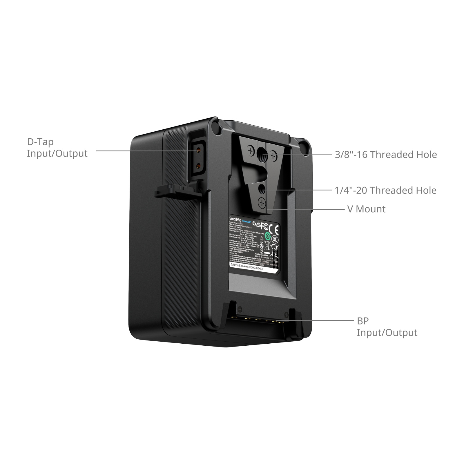 Pin SmallRig VB99 Lite mini V-Mount Battery- 5245