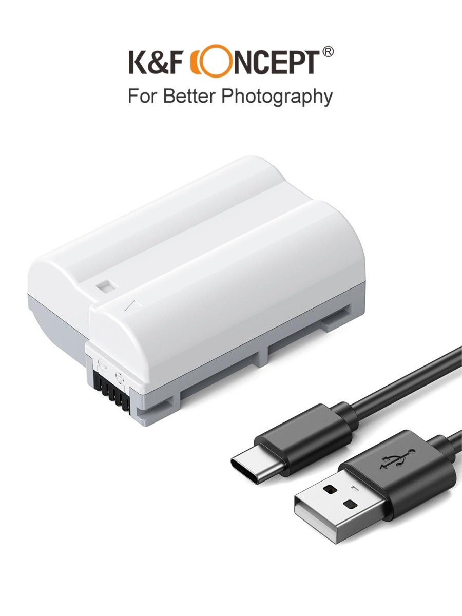 Pin máy ảnh K&F CONCEPT EN-EL15C Dành cho Z8, Z7II, Z 7, Z 6II | Sạc trực tiếp